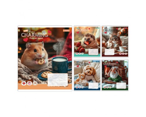 Зошит 1 вересня Charming А5 12 аркушів коса лінія (768184)