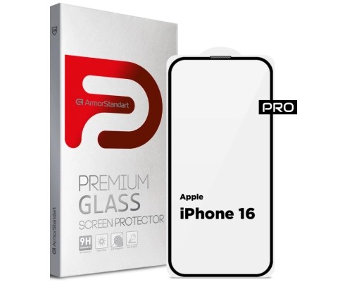Скло захисне Armorstandart Pro Apple iPhone 16 with mesh (ARM87026)