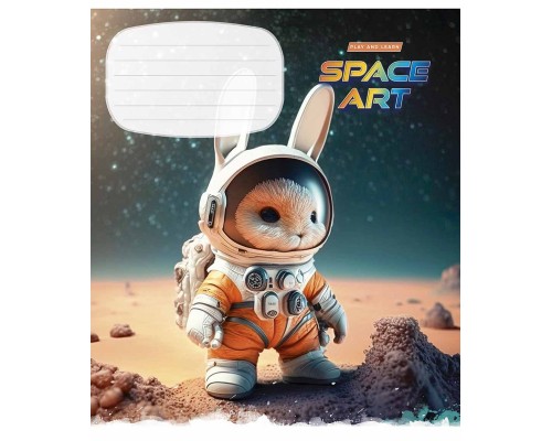 Зошит Школярик Space Art 12 аркушів лінія (012-3406L)