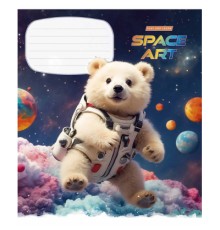Зошит Школярик Space Art 12 аркушів лінія (012-3406L)