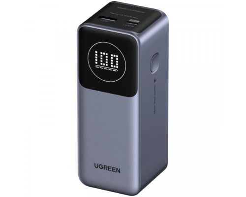 Батарея універсальна Ugreen 12000mAh 100W PD, QC, USB-A, USB-С in/out Grey (PB724) (35526B)