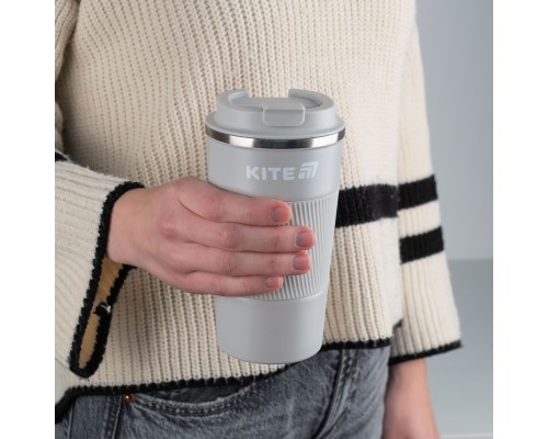 Термокружка Kite 510 мл сіра (K25-458-1)