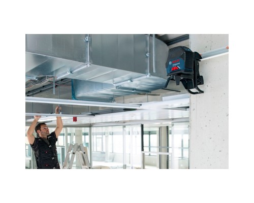 Лазерний нівелір Bosch Professional GCL2-50+RM1+BM3 до 20м, ±0.3мм/м, 4AAx1.5В, IP54, чохол, мішеннь, кейс (0.601.066.F02)