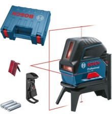 Лазерний нівелір Bosch Professional GCL2-50+RM1+BM3 до 20м, ±0.3мм/м, 4AAx1.5В, IP54, чохол, мішеннь, кейс (0.601.066.F02)
