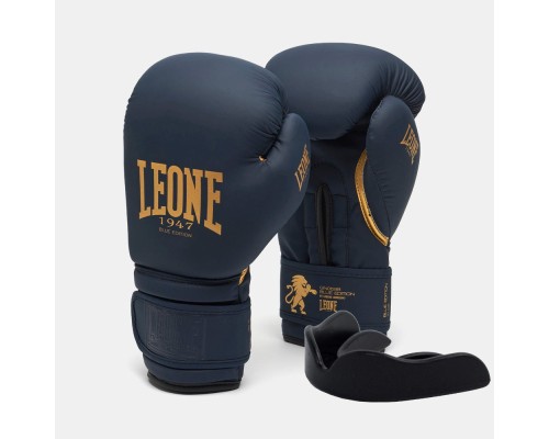 Боксерські рукавички Leone GN059B Blue Edition 16 унцій (GN059B_Blue_16oz)