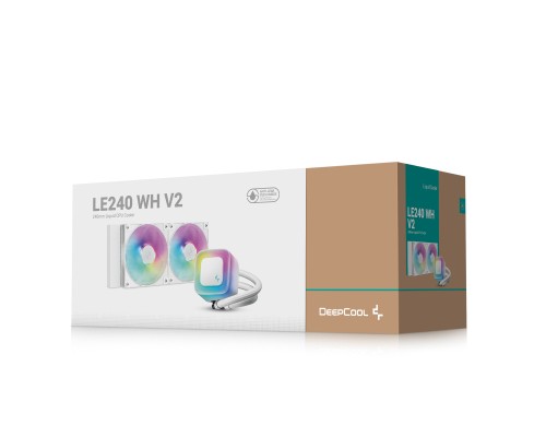 Система рідинного охолодження Deepcool LE240 WH V2 (R-LE240-WHAMMN-G-2)