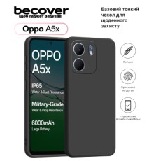 Чохол до мобільного телефона BeCover Silicone Oppo A5x 4G/5G Black (713788)
