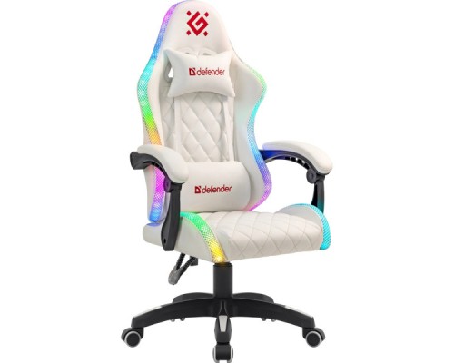 Крісло ігрове Defender Energy RGB White (64557)