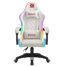 Крісло ігрове Defender Energy RGB White (64557)