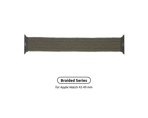 Ремінець до смарт-годинника Armorstandart Braided Solo Loop для Apple Watch 49/46/45/44/42 (Series 1-3) Inverness Green Size 8 (160 mm) (ARM58076)