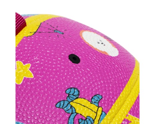 Іграшка для собак MISOKO&CO М'яч надувний у формі баскетбольного м'яча рожевий 18.5 см (KINMSK70120)