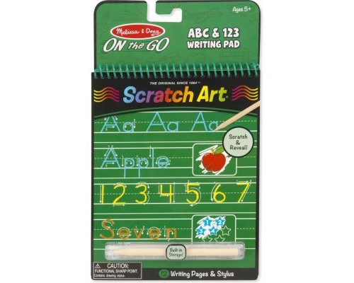 Набір для творчості Melissa&Doug Альбом царапок Буквы и цифры (MD9142)