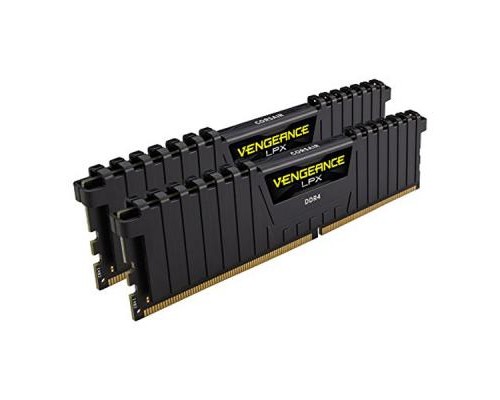 Модуль пам'яті для комп'ютера DDR4 16GB (2x8GB) 2400 MHz Vengeance LPX Black Corsair (CMK16GX4M2A2400C14)