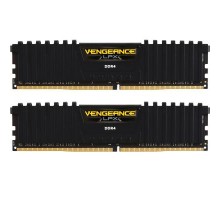 Модуль пам'яті для комп'ютера DDR4 16GB (2x8GB) 2400 MHz Vengeance LPX Black Corsair (CMK16GX4M2A2400C14)