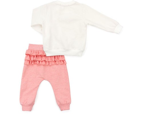 Набір дитячого одягу Breeze з сердечком і оборочкою (11261-98G-peach)