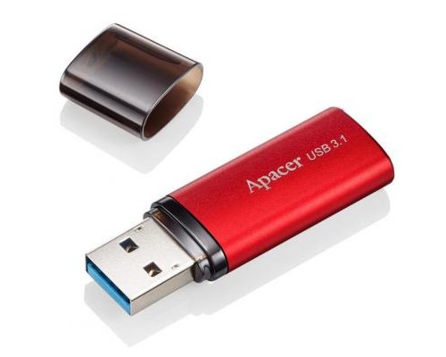 USB флеш накопичувач Apacer 64GB AH25B Red USB 3.1 Gen1 (AP64GAH25BR-1) 