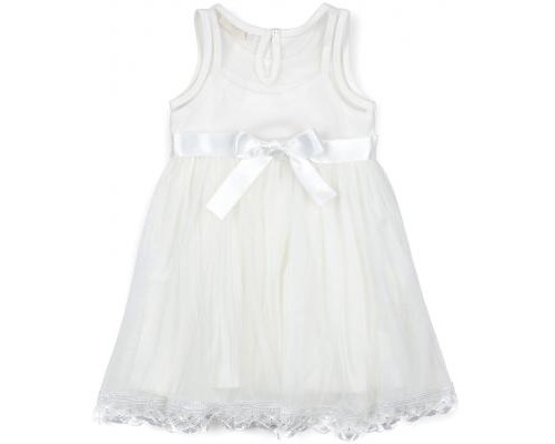 Плаття дитяче Breeze з квіточками і мереживом (12531-110G-cream)