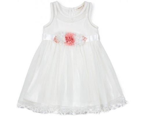 Плаття дитяче Breeze з квіточками і мереживом (12531-110G-cream)