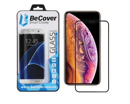 Скло захисне BeCover Apple iPhone 11 Pro Max Black (704105)