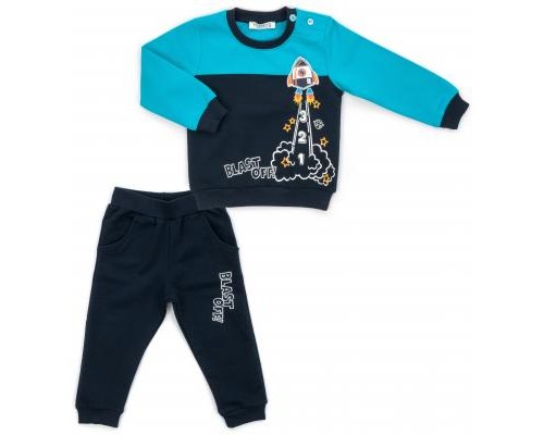 Набір дитячого одягу Breeze з ракетою (13284-98B-blue)