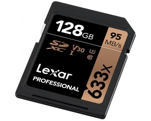 Карта пам'яті Lexar 128GB SDXC class 10 UHS-I U3 V30 633x Professional (LSD128CB633)