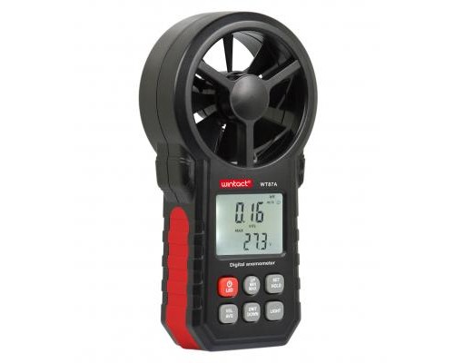Анемометр Wintact крильчастий 0,3-30м/с, -10-45°C (WT87A) 