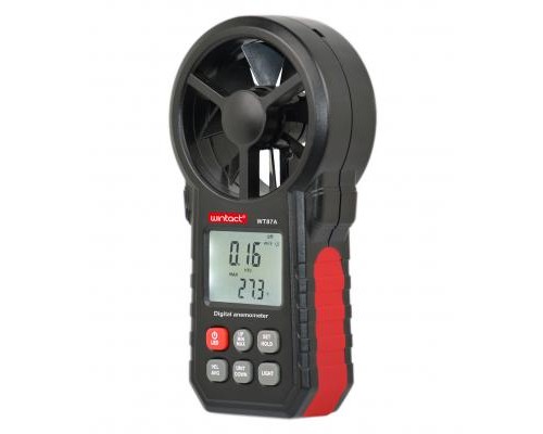 Анемометр Wintact крильчастий 0,3-30м/с, -10-45°C (WT87A) 