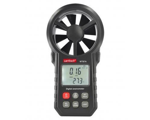 Анемометр Wintact крильчастий 0,3-30м/с, -10-45°C (WT87A) 