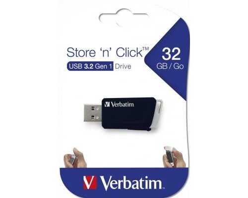 USB флеш накопичувач Verbatim 32GB Store 'n' Click USB 3.2 (49307) 