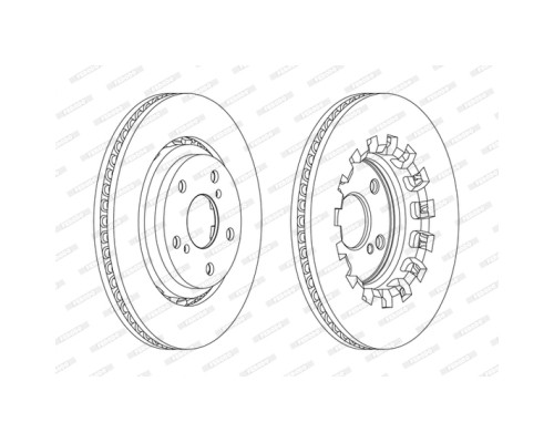 Гальмівний диск FERODO DDF2268C