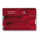 Ніж Victorinox SwissCard Transparent Red Blister (0.7100.TB1)