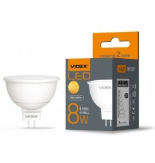 Лампочка Videx MR16e 8W GU5.3 4100K (VL-MR16e-08534)
