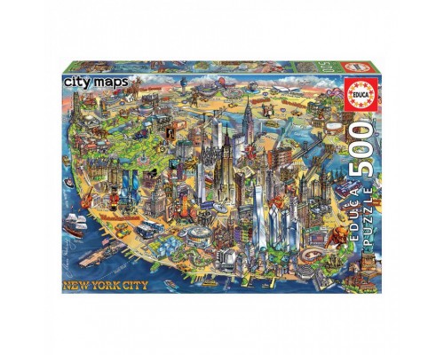 Пазл Educa Карта Нью-Йорка 500 елементов (6336991)