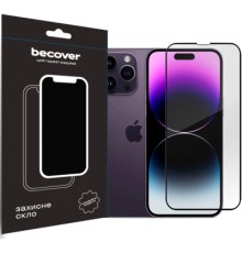 Скло захисне BeCover Apple iPhone 14 Pro Black (707968)