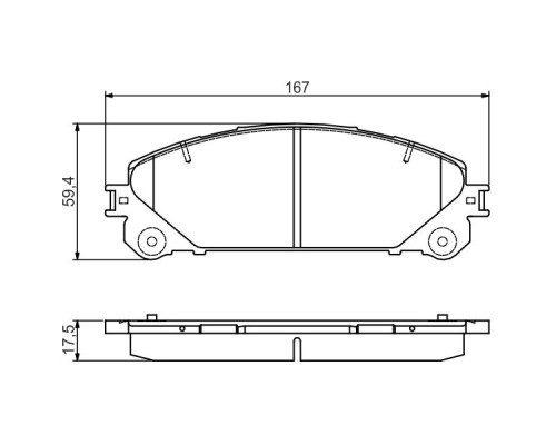 Гальмівні колодки Bosch 0 986 495 169