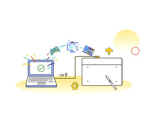 Графічний планшет XP-Pen Deco Fun Black (Deco Fun L_BK)