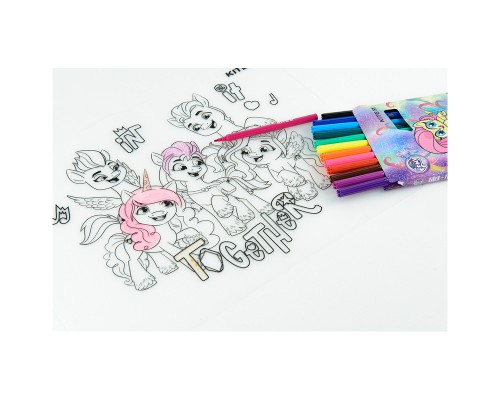 Підкладка настільна Kite силіконова розмальовка My Little Pony, 30х40см (LP22-424)