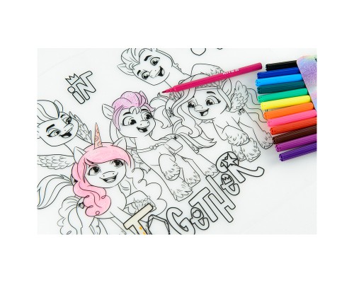 Підкладка настільна Kite силіконова розмальовка My Little Pony, 30х40см (LP22-424)