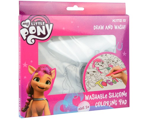 Підкладка настільна Kite силіконова розмальовка My Little Pony, 30х40см (LP22-424)