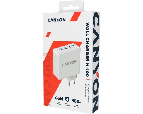 Зарядний пристрій Canyon GAN 100W (CND-CHA100W01)
