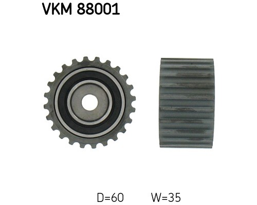 Ролик натягувача ременя SKF VKM 88001