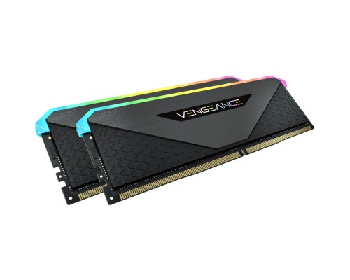 Модуль пам'яті для комп'ютера DDR5 64GB (2x32GB) 5600 MHz Vengeance RGB Black Corsair (CMH64GX5M2B5600C36)