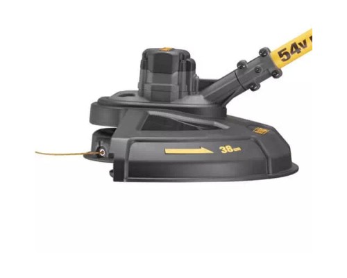 Тример садовий DeWALT 54 В, 3Ah, волосінь 2 мм, 38 см, ніж (DCM571X1)
