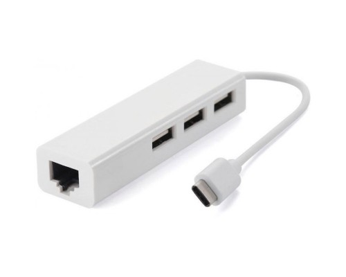 Концентратор Value Type-C Hub 3-port USB2.0 + RJ45 Fast Ethernet White (S0742)