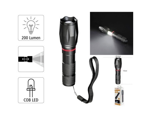Ліхтар Hama Solid PRO L200 Black (00185808)