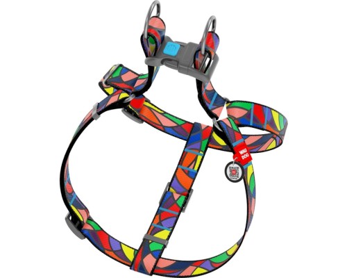 Шлея для собак WAUDOG Nylon з QR паспортом анатомічна 