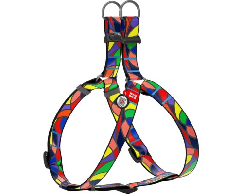 Шлея для собак WAUDOG Nylon з QR паспортом анатомічна 