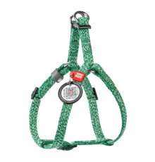 Шлея для котів WAUDOG Re-cotton з QR паспортом XS Ш 10 мм В=С: 28-40 см зелена (167018)