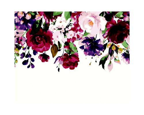 Картина по номерам ZiBi Квітковий паттерн 40*50 см ART Line (ZB.64160)