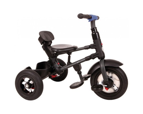Дитячий велосипед QPlay Rito Rubber Blue складаний триколісний (S380-10BlueRubber)